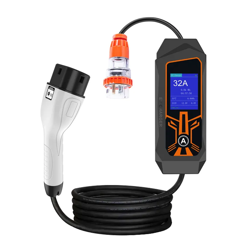 Portable Ev Charger 32A Type 2 Cee Plug - Carregador Portátil para Veículos Elétricos AP01